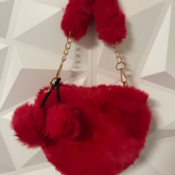 New! Red Heart Plush Bag - Picture 10 of 10
